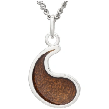 Flame of Tar Valon Ajah Necklace - Enameled Sterli