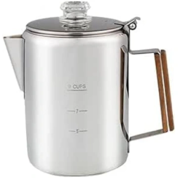 Edelstahl Kaffee-Perkolator, 9 Tassen Herdplatte C