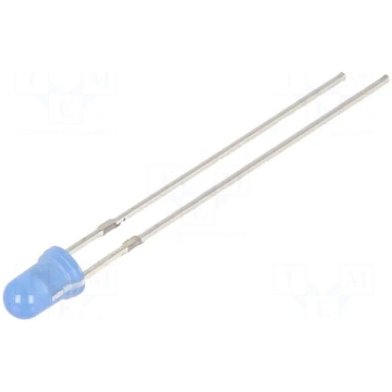 LED | blue | 3mm | 330÷500mcd | 40° | Front: conve