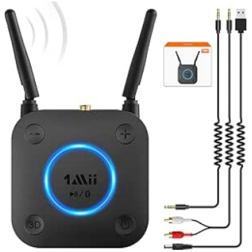 1Mii Aux Bluetooth adapteris, aptX Low Latency Blu