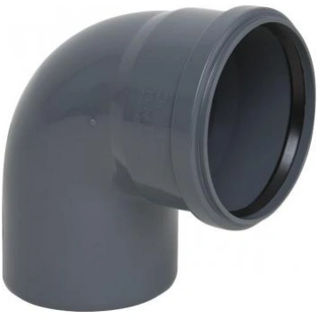 Līkums DN 110/90°, PP, pelēks Līkums PP Armakan PV