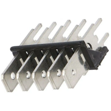 Terminal: spade terminal strip; 6.3mm; 0.8mm; THT;