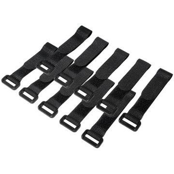 Cable Organizer, Velcro, 15cm, 10pcs black