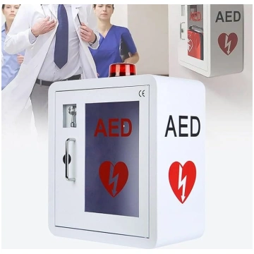 AED defibrilatora skapis, pirmās palīdzības AED de