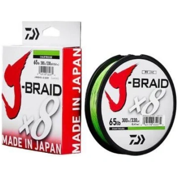 Pītā aukla Daiwa J-Braid X8 chartreuse