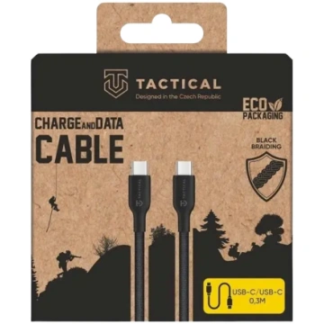 Tactical Stitch Thread USB-C/USB-C Cable 0.3m / bl