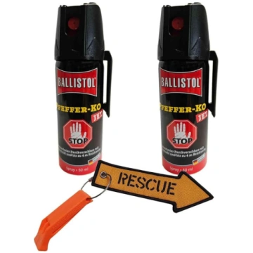 2 x piparu gāzes baloniņi 50 ml katrs + avārijas s