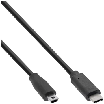USB 2.0 Kabelis InLine USB-C male / mini-B male 1m