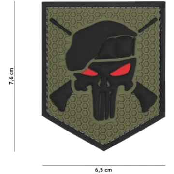 Patch 3D PVC Commando Punisher 101 Inc