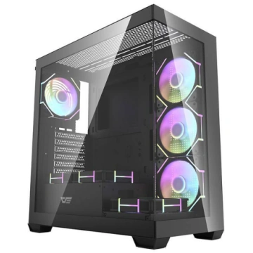 Darkflash DS900 computer case (black) + 7 ARGB fan