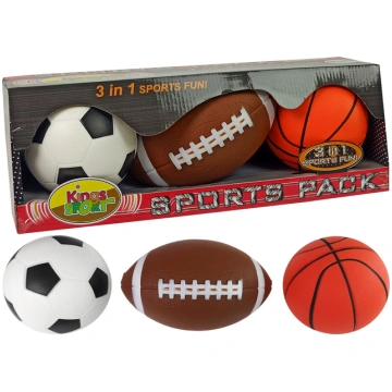 Bumbu komplekts futbols/basketbols/regbijs KingSpo