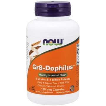 NOW FOODS probiotiķis Gr8-Dophilus (120 kapsulas)
