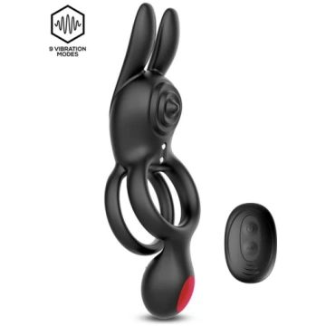 Pirkt Konny Vibrating Rabbit Double Cockring - Tru