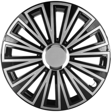 Hubcap SUNSET 15" black&silver AMIO L58164