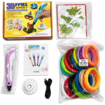 Rotaļlietas iLike 3D Pen-3 with LCD display and 10