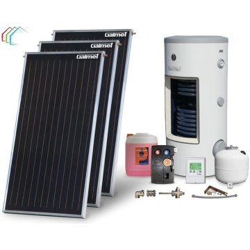 Solārais komplekts GALMET, 3 plakanie PREMIUM kole