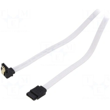 Cable: SATA | SATA plug,SATA plug angled | 0.5m | 