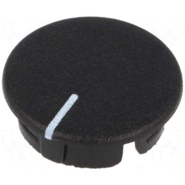 Cap | ABS | black | push-in | Pointer: white | App