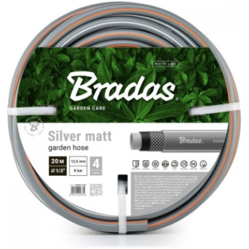 Dārza laistīšanas šļūtene Bradas SILVER MATT 1/2" 