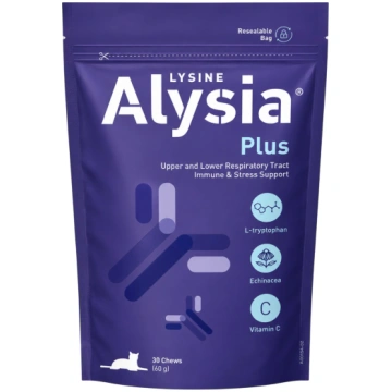 Alysia Plus vitaminizētas košļas kaķu elpceļiem un