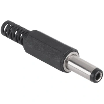 Barošanas spraudnis DC 2.1/5.5 mm kabelim lodējams
