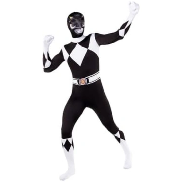 Melnā Power Ranger kostīma otrā āda, liels izmērs