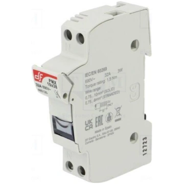 Fuse holder | 10x38mm | for DIN rail mounting | 32