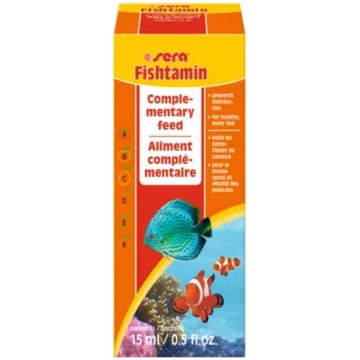 Šķidrais vitamīnu papildinājums akvārija zivīm ser