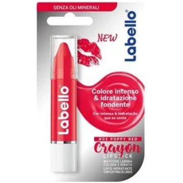 LABELLO CRAYON LIPSTICK 03 POPPY RED MATITONE LABB