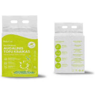 Tofu kaķu pakaiši ar vaniļas aromātu Belacor, 6 l