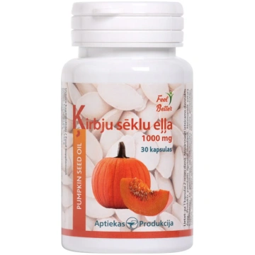 APTIEKAS PRODUKCIJA Ķirbju sēklu eļļa mīkstā želat