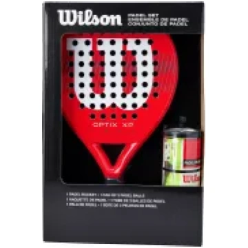 Padel tenisa raketes komplekts WILSON + Optix XP b