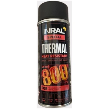 Karstumizturīga krāsa, Inral thermal, melna, 400 m