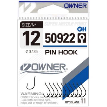 (50922-12) Āķi PIN HOOK BLACK CHROME Owner 50922-1