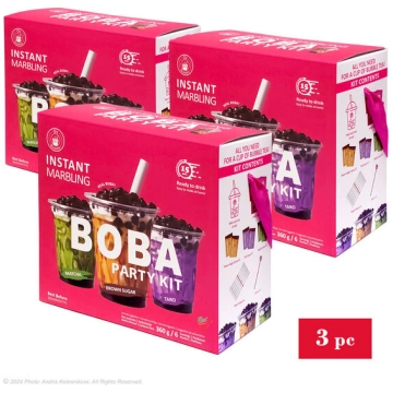 3 gab. Burbuļtējas ballīšu komplekti Boba Party Ki