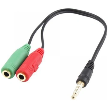 White Shark Audio Cable Adapter 2x3.5mm F 3Pin - 3