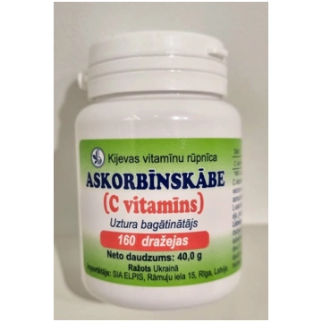 Askorbīnskābe dražejas 40 g N160