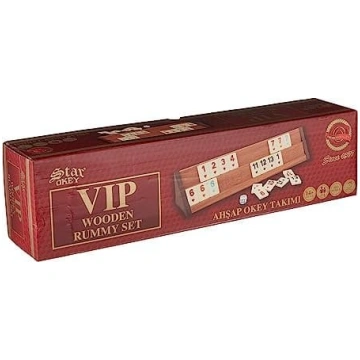STAR VIP Koka Rummy komplekts VIP Okey ar melamīna