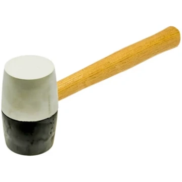 Gumijas āmurs balts/melns 65mm 460g, FASTER TOOLS 