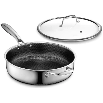 HexClad Hybrid 3L sautēšanas panna - sautēšanas pa