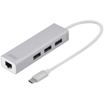 Digitus | USB Type-C 3-Port Hub + Gigabit Ethernet