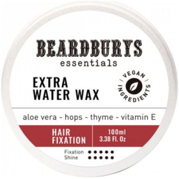 Beardburys Essentials Extra Water Wax Stipras fiks