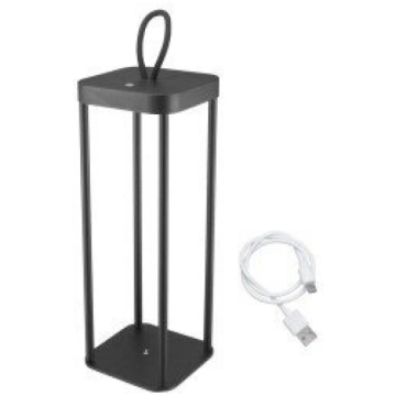 Beper P207ILI100 Uzlādējama LED laterna, melna