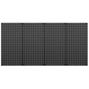 Pegboard paneļi, 61x30.5x1.9 cm, melns, metāla gla