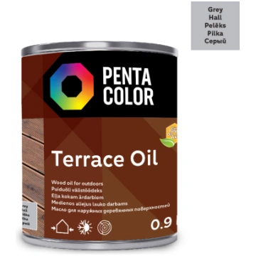 Eļļa terasēm Pentacolor Terrace Oil, pelēka krās.,