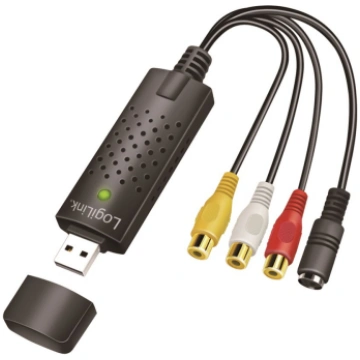 Logilink USB 2.0 A/V grabber, USB-A/M to 3x RCA + 