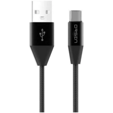 Orsen S33 Type-C Data Cable 2.1A 1.2m black S33 BL