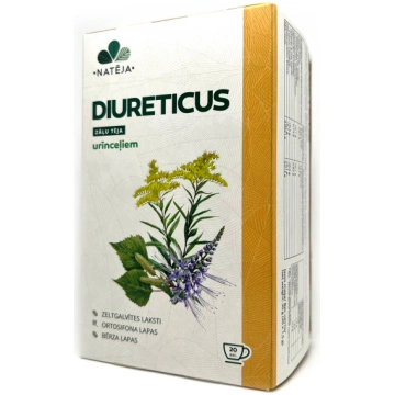 NATĒJA DIURETICUS zāļu tēja paciņās N20