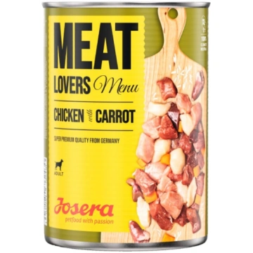 Josera Meat Lovers Menu Chicken & Carrot konservi 