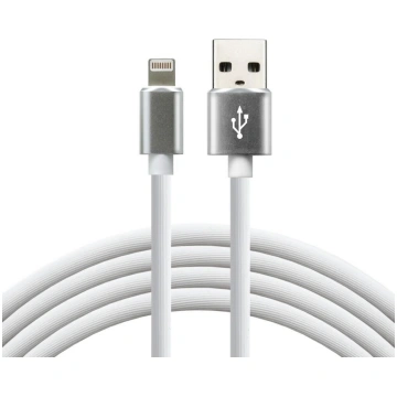 everActive cable USB Lightning 1m - White, silicon